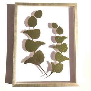 Gold Flake Framed Art 16x12x1 Inches